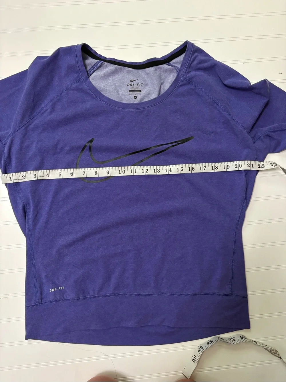 Women’s Nike Purple Long-Sleeve Dri-FIT Crew Sweatshirt with Black Swoosh